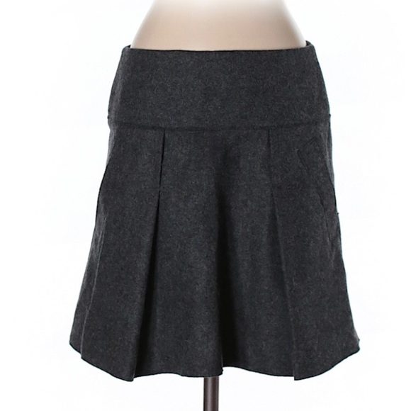 Vince Pleated Wool Skirt - Picture 1 of 3